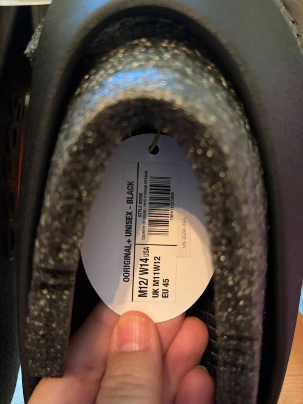 OOFOS Plus Recovery Sandal M12W14- Black